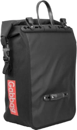 Gabbag Waterdichte Enkele Fietstas - 25 Liter - Zwart -Camping Avontuur 0bbk510 100 04 resultaat
