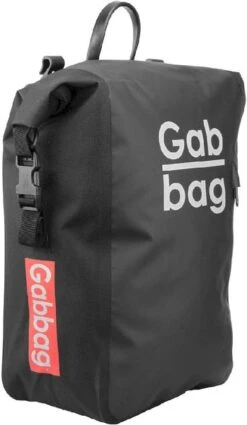 Gabbag Waterdichte Enkele Fietstas - 25 Liter - Zwart -Camping Avontuur 0bbk510 100 08 resultaat