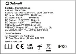 Outwell Akira 300 Power Station Draagbare Lithiumaccu -Camping Avontuur 1070 1900 9f7df4ed c5db 4795 9fdb 697116fe000d 1280x960
