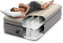 Intex Prime Comfort Luchtbed - Eenpersoons - Ingebouwde Elektrische Pomp -Camping Avontuur 1320 1900 64162 inuse 2023 300