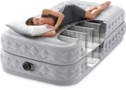 Intex Supreme Air Flow Luchtbed - Eenpersoons - Ingebouwde Elektrische Pomp -Camping Avontuur 1320 1900 64488 inuse 2023 300