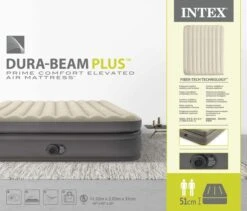 Intex Prime Comfort Luchtbed - Queensize - Ingebouwde Elektrische Pomp -Camping Avontuur 1621 1900 64164nd pkg 2023 300