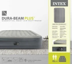 Intex Essential Rest Luchtbed - Queensize - Ingebouwde Elektrische Pomp -Camping Avontuur 1689 1900 64126nd pkg 2023 300