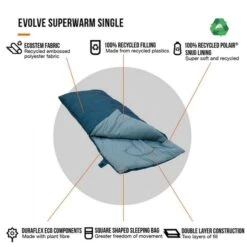 Vango Evolve Superwarm Slaapzak - Blauw -Camping Avontuur 1900 1783 evolve superwarm single 8