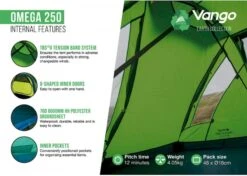 Vango Omega 250 Tunneltent - 2 Persoons - Groen 16 Vango Omega 250 Tunneltent - 2 Persoons - Groen -Camping Avontuur 1900 1783 omega 250 8