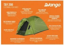 Vango Tay 200 Koepeltent - 2 Persoons - Groen 15 Vango Tay 200 Koepeltent - 2 Persoons - Groen -Camping Avontuur 1900 1783 tay 200 2