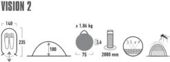 High Peak Vision 2 Pop-up Tent - 2 Persoons - Groen 15 High Peak Vision 2 Pop-up Tent - 2 Persoons - Groen -Camping Avontuur 440 1200 4001690101080.pt01