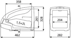 Dometic BordBar TB 15 Autokoelbox - 15 Liter -Camping Avontuur 641 1200 900 900 dometic bordbar tb 15 2