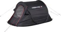 High Peak Vision 2 Pop-up Tent - 2 Persoons - Zwart -Camping Avontuur 646 1200 4001690102803.pt03
