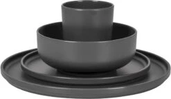 Bo-Camp Patom Melamine Serviesset - 16-delig - Antraciet 9 Bo-Camp Patom Melamine Serviesset - 16-delig - Antraciet -Camping Avontuur 699 1200 6181462 04