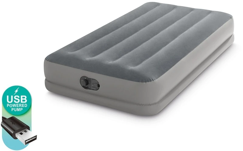 Intex Prestige Mid-Rise Luchtbed - Eenpersoons - Ingebouwde Elektrische Pomp 4 Intex Prestige Mid-Rise Luchtbed - Eenpersoons - Ingebouwde Elektrische Pomp - Afbeelding 4