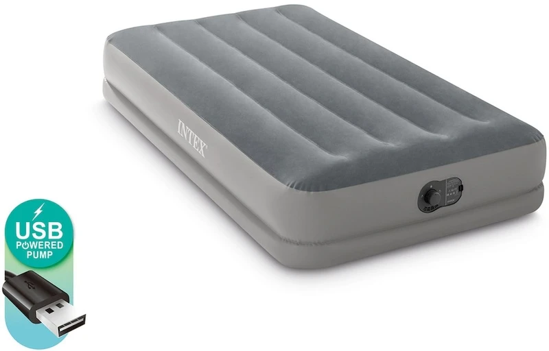 Intex Prestige Mid-Rise Luchtbed - Eenpersoons - Ingebouwde Elektrische Pomp 2 Intex Prestige Mid-Rise Luchtbed - Eenpersoons - Ingebouwde Elektrische Pomp - Afbeelding 2