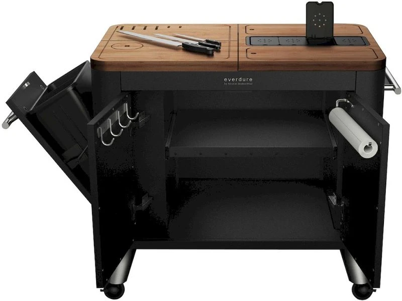 Everdure Barbecue Prep Kitchen - Mat Zwart 2 Everdure Barbecue Prep Kitchen - Mat Zwart - Afbeelding 2