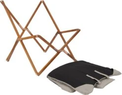 Bo-Camp Urban Outdoor Bloomsbury Vlinderstoel - Beige - L -Camping Avontuur 900 1148 1200354 06