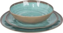 Bo-Camp Halo Melamine Serviesset - 12-delig - Aqua -Camping Avontuur 900 1327 6181392 05