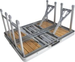 Bo-Camp 136 X 85 Inklapbare Picknicktafel - Bamboe -Camping Avontuur 900 1350 1404800 05
