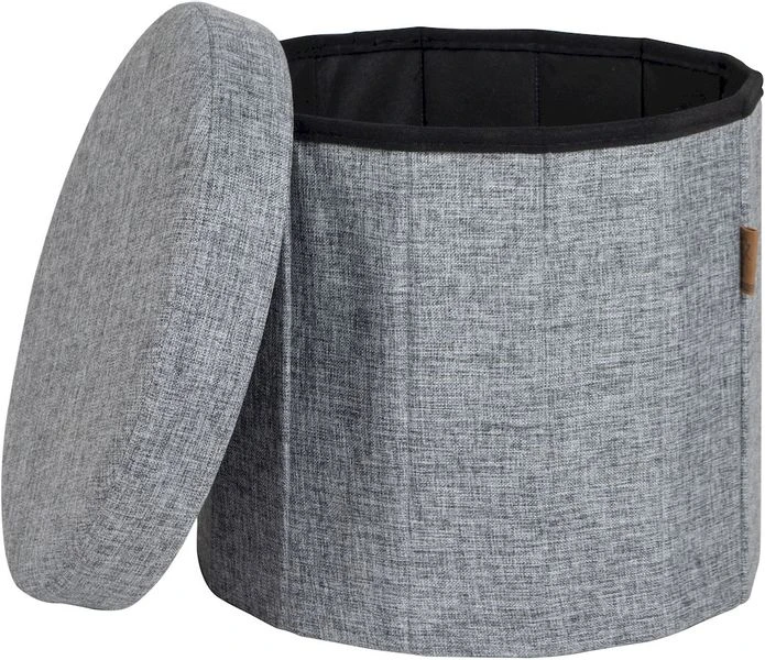 Bo-Camp Urban Outdoor Ottoman Bromley Poef - Grijs 2 Bo-Camp Urban Outdoor Ottoman Bromley Poef - Grijs - Afbeelding 2
