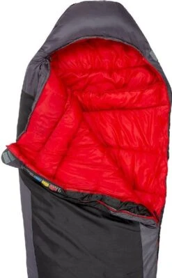 Highlander Serenity 350 Mummy Slaapzak - Charcoal -Camping Avontuur 900 900 sb186 ch topopen