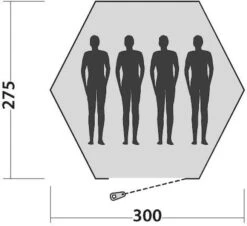 Easy Camp Bolide 400 Tipitent - 4 Personen -Camping Avontuur 900 983 plattegrond bolide 2