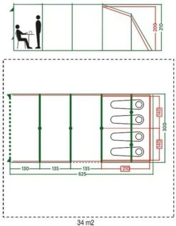 Coleman Vail Tunneltent - 4 Persoons -Camping Avontuur 972 1900 coleman vail tunneltent 4 persoons 2