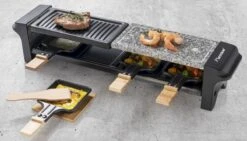 Bestron Raclette/Steengrill - 4 Personen -Camping Avontuur bestron raclettesteengrill 4 personen 13