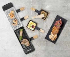 Bestron Raclette/Steengrill - 4 Personen -Camping Avontuur bestron raclettesteengrill 4 personen 4