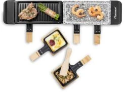Bestron Raclette/Steengrill - 4 Personen -Camping Avontuur bestron raclettesteengrill 4 personen 5