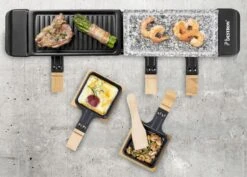 Bestron Raclette/Steengrill - 4 Personen -Camping Avontuur bestron raclettesteengrill 4 personen 6