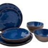 Bo-Camp Halo Melamine Serviesset - 12-delig - Blauw