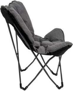 Bo-Camp Urban Outdoor Grainger Vlinderstoel - Antraciet -Camping Avontuur bo camp grainger vlinderstoel grijs 8
