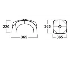 Husky Broof L Partytent -Camping Avontuur broofl afmetingen