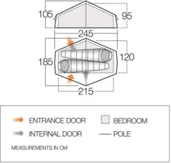 Vango Nevis 200 Tunneltent - 2 Persoons 8 Vango Nevis 200 Tunneltent - 2 Persoons -Camping Avontuur vango nevis 200 2